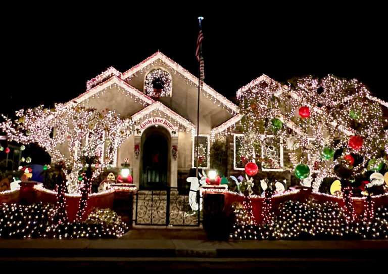 Holiday lights in Los Angeles